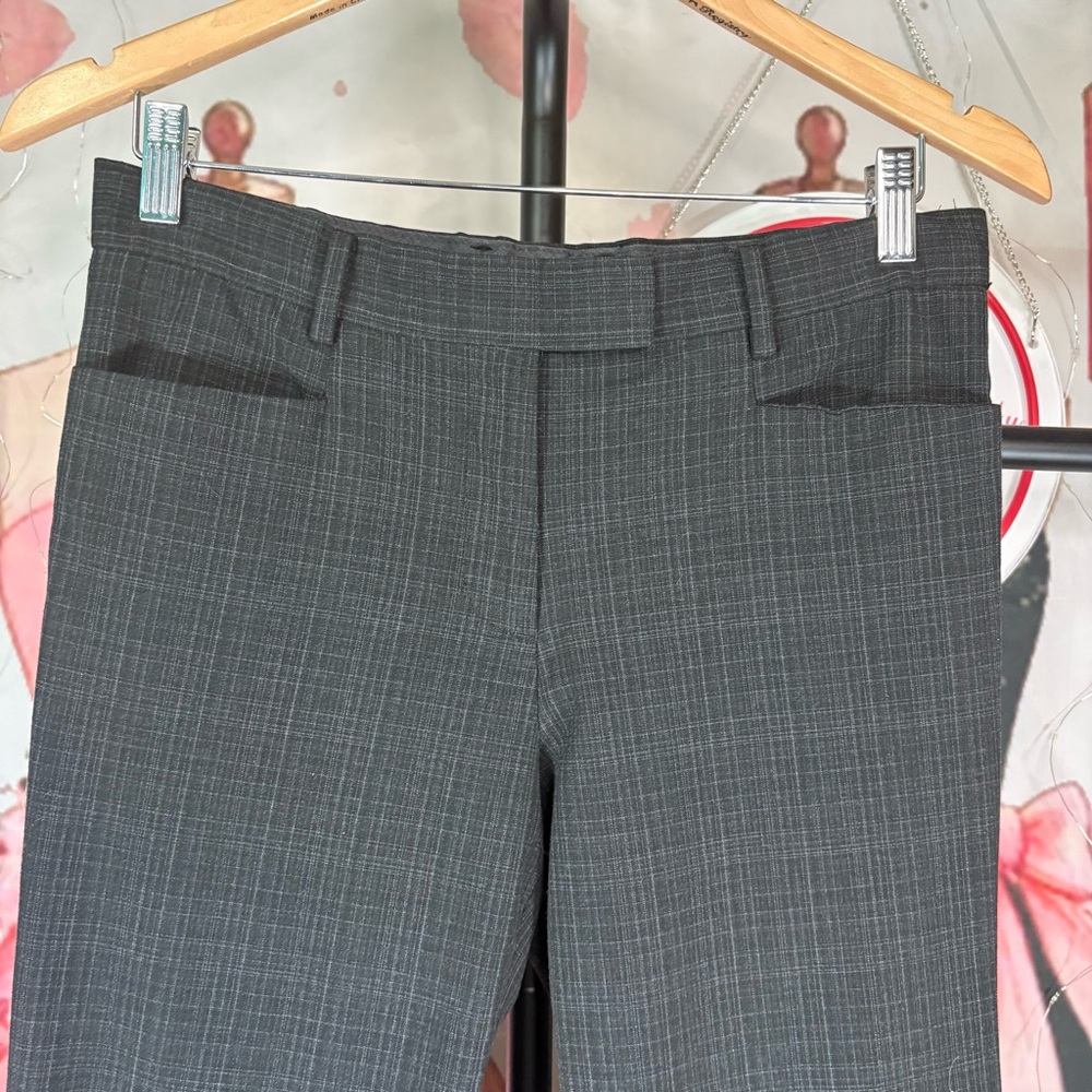 GAP Charcoal Gray Regular-Waist Wide-Leg Dress Pants - Picture 3 of 12